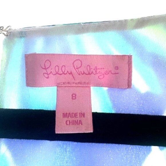 Lily Pulitzer Dress Aqua  Size 8 - Picture 3 of 4